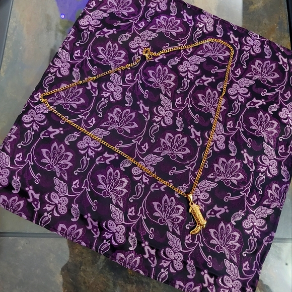 18K Gold Plated Boot Heel With a Miami Cuban Link Chain - Picture 7 of 14